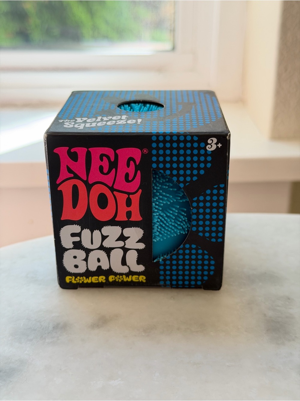 NeeDoh Fuzz Ball Flower Power - Blue